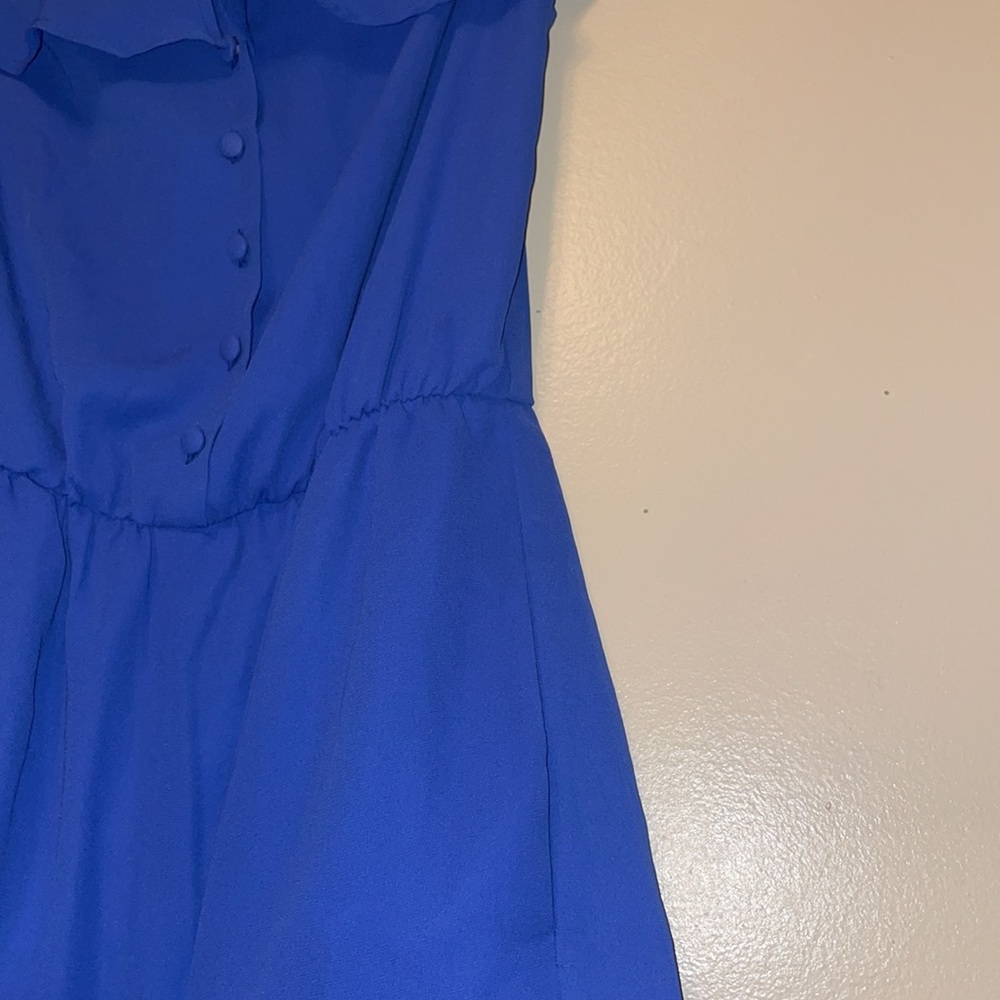 Blue Ruffle Romper - Picture 3 of 3